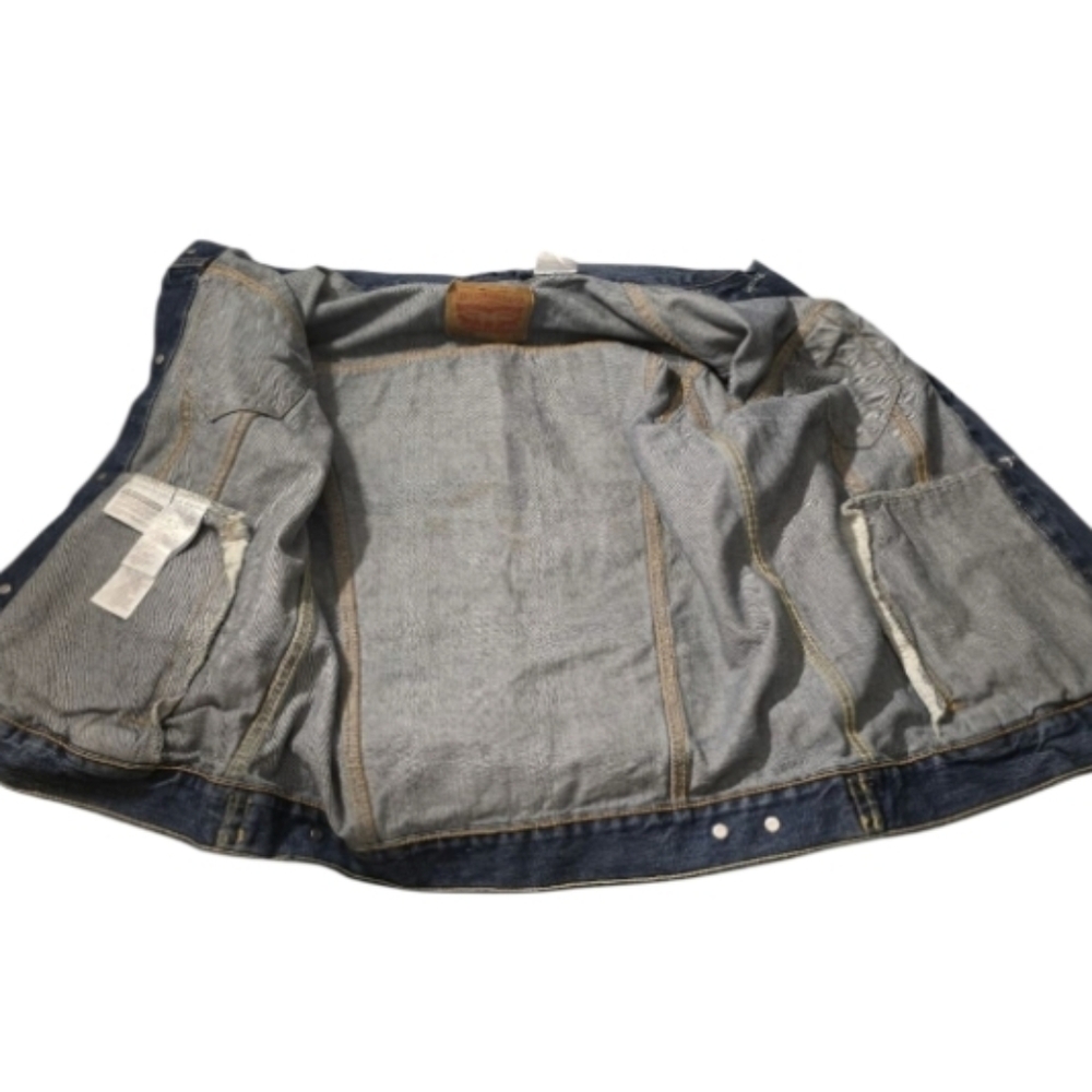 Upcycled Hand Crafted Alice In Wonderland Denim Jacket Size Large - Picture 9 of 13